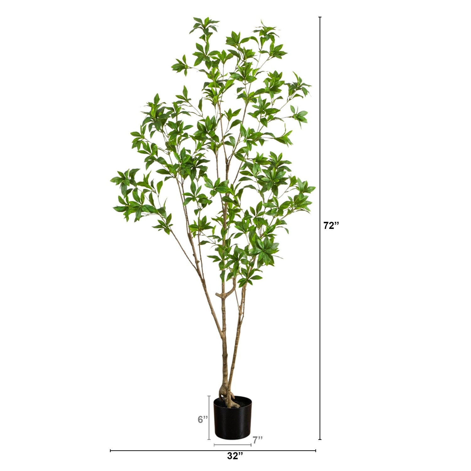 6-ft Artificial Minimalist Japanese Pieris Tree