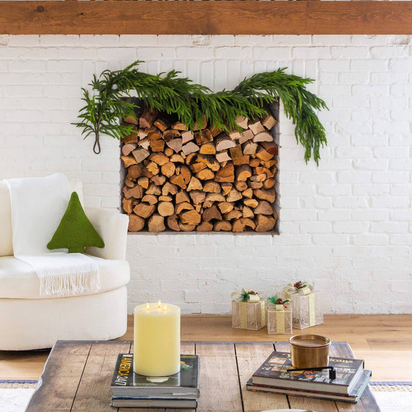6' Artificial Real Touch Norfolk Island Pine Garland with Natural Look