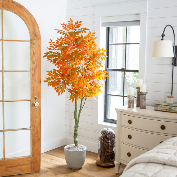 6' Autumn Sumac Artificial Fall Tree