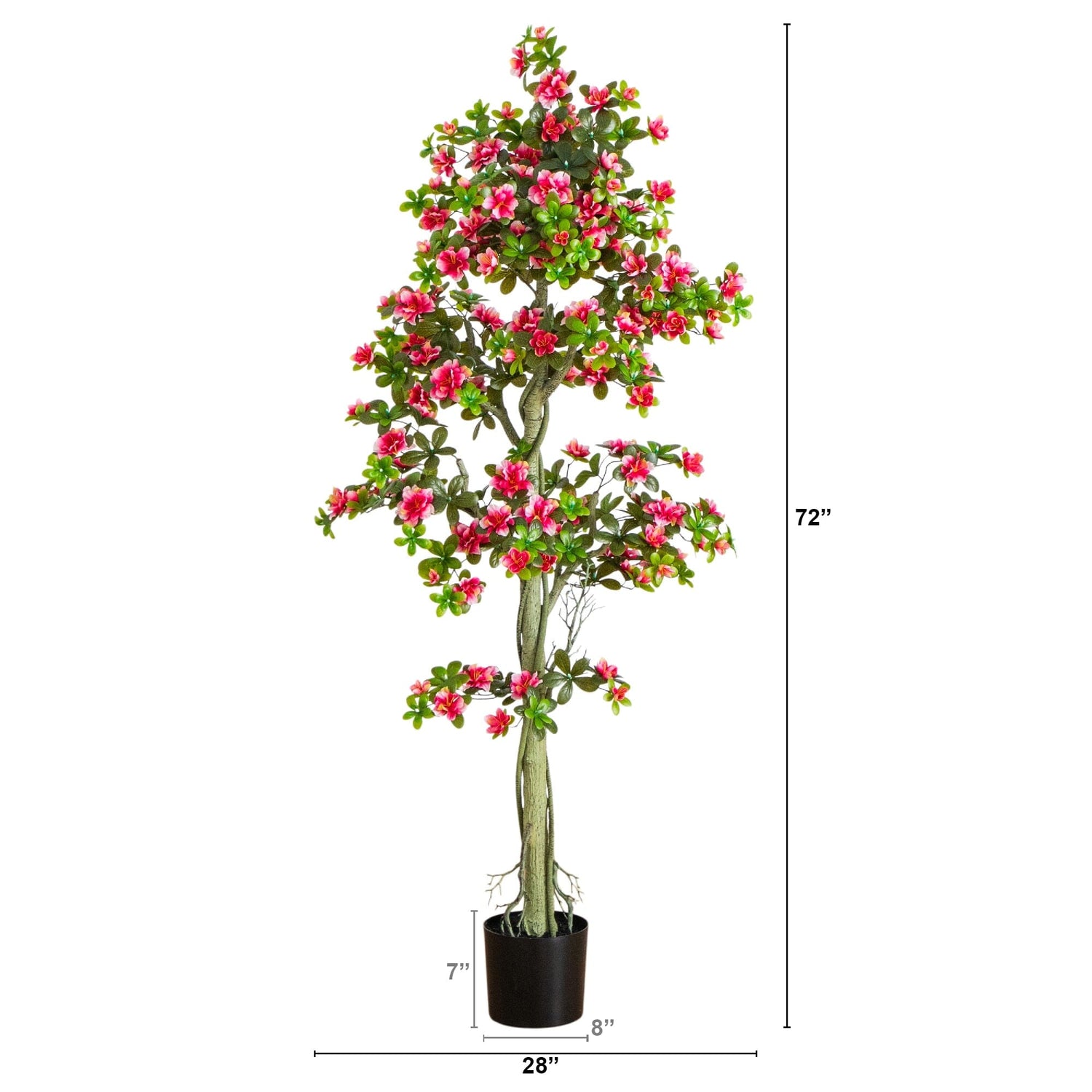 6' UV Resistant Artificial Azalea Tree (Indoor/Outdoor)