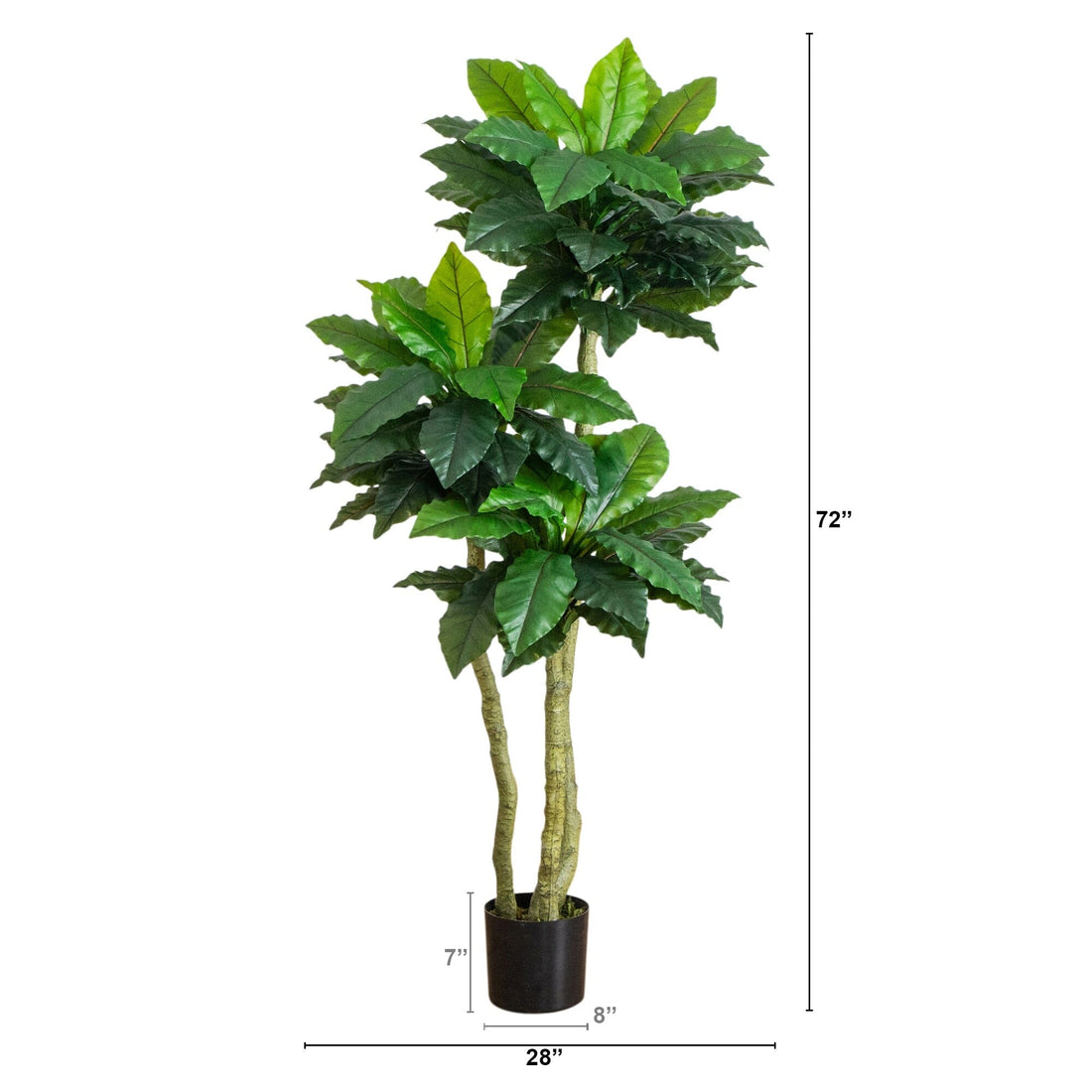 bird nest fern planter Nearly Natural 6ft. UV Resistant Artificial Bird Nest Fern Tree (Indoor/Outdoor)