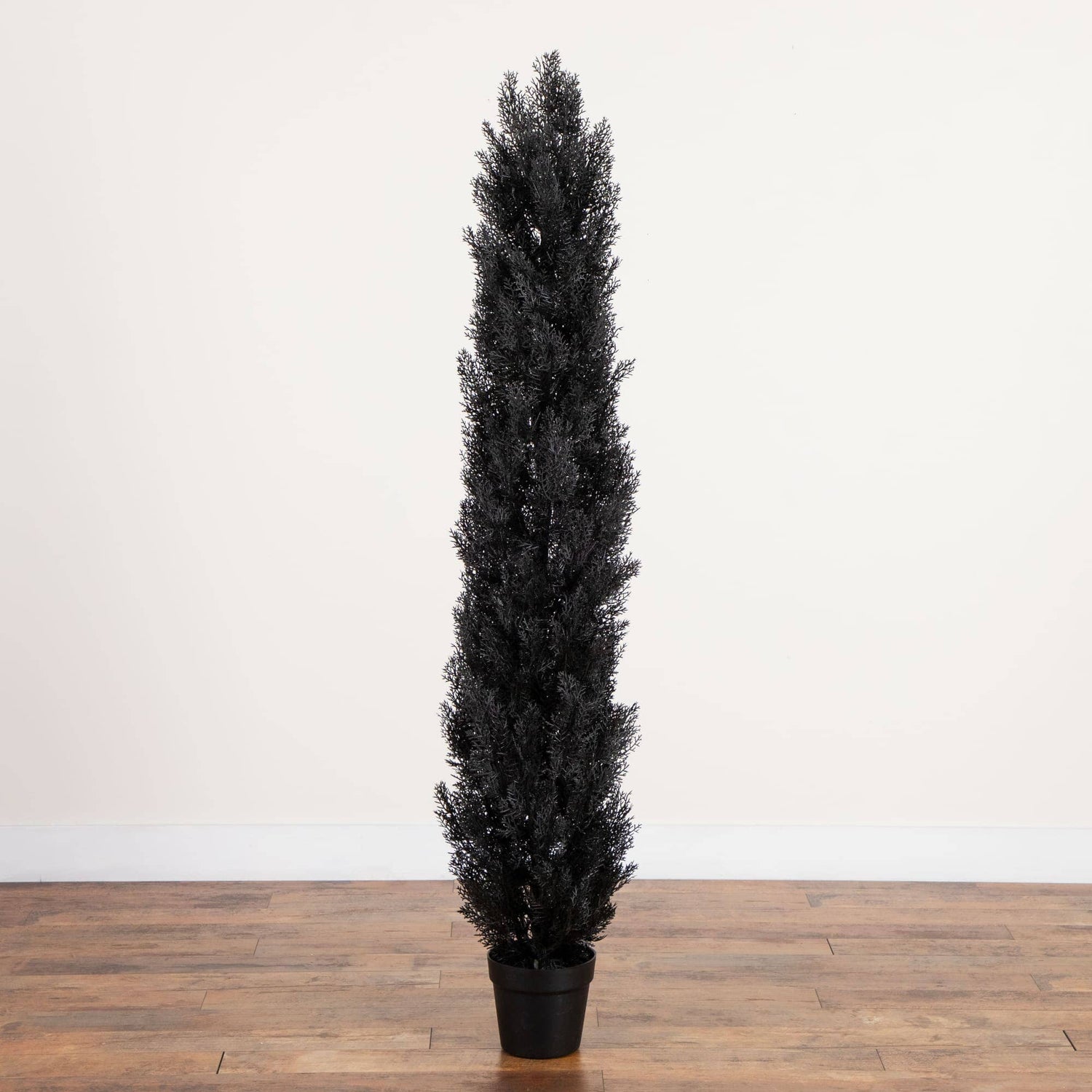 6' UV Resistant Artificial Halloween Black Cedar Tree (Indoor/Outdoor)