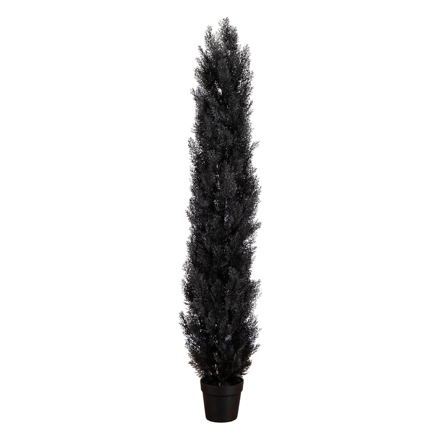 6' UV Resistant Artificial Halloween Black Cedar Tree (Indoor/Outdoor)