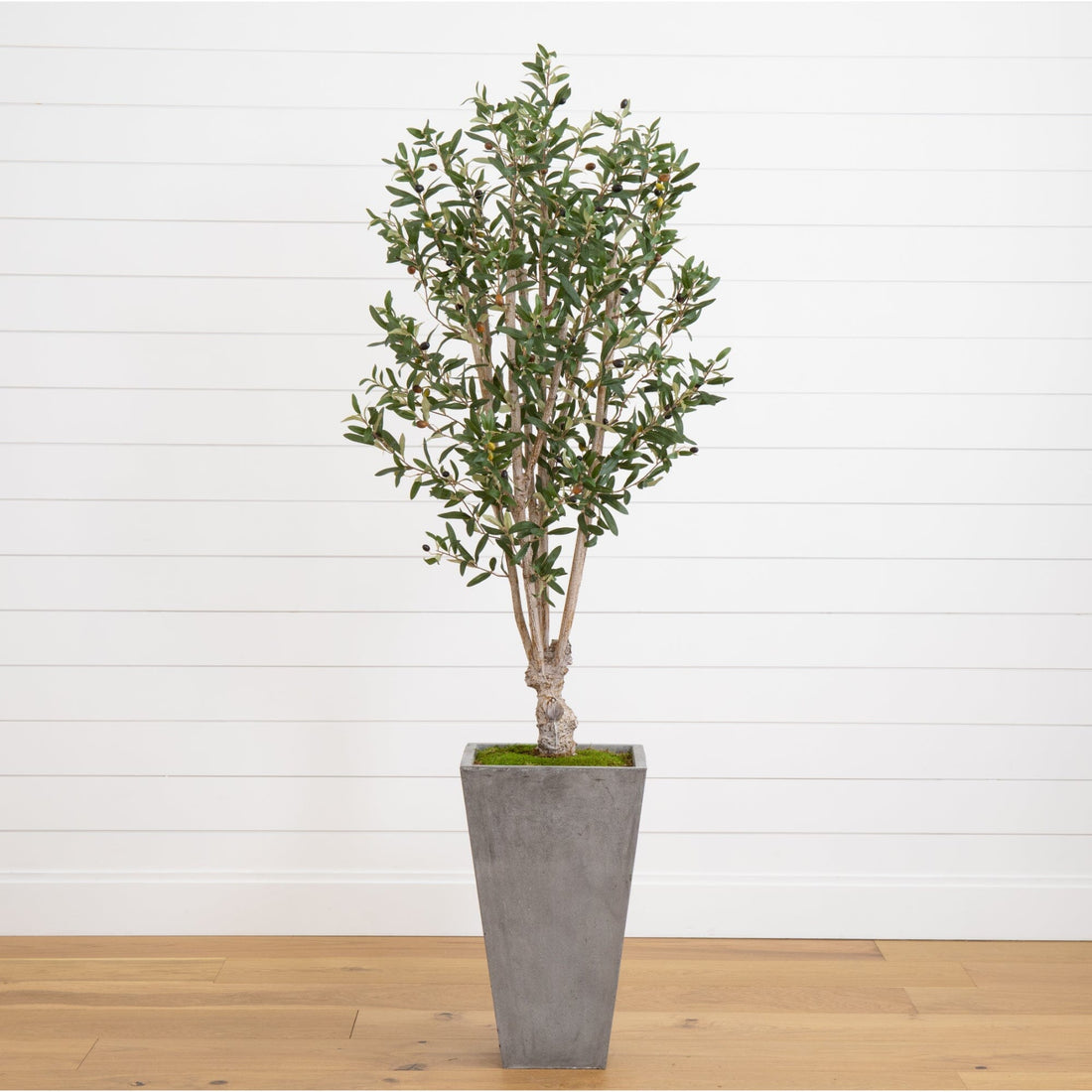 artificial olive plant in pot 6’ Olive Tree in Stone Planter