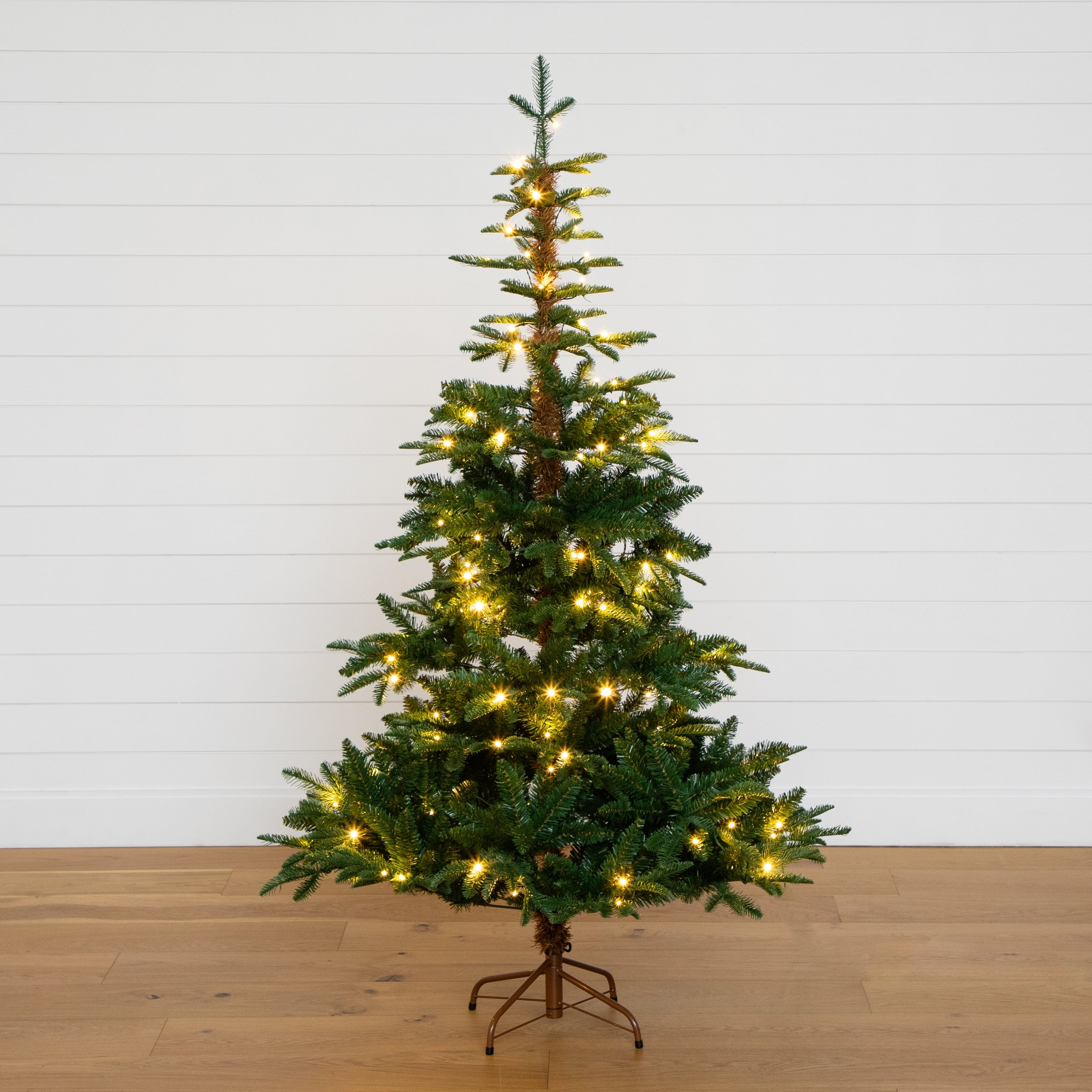 6' Pre-Lit Artificial Idaho Mixed Fir Christmas Tree with 130 Warm