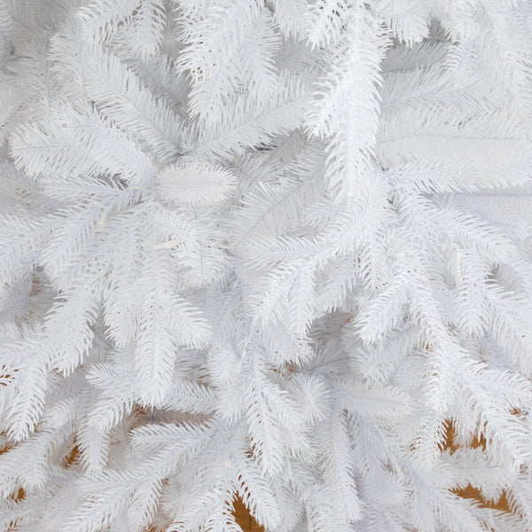 6’ Pre-Lit Artificial White California Spruce Christmas Tree with 290 Color Changing LED Lights