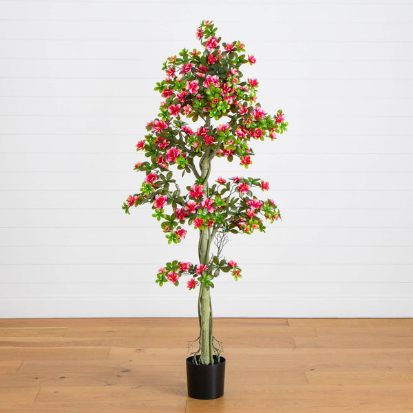 6' UV Resistant Artificial Azalea Tree (Indoor/Outdoor)