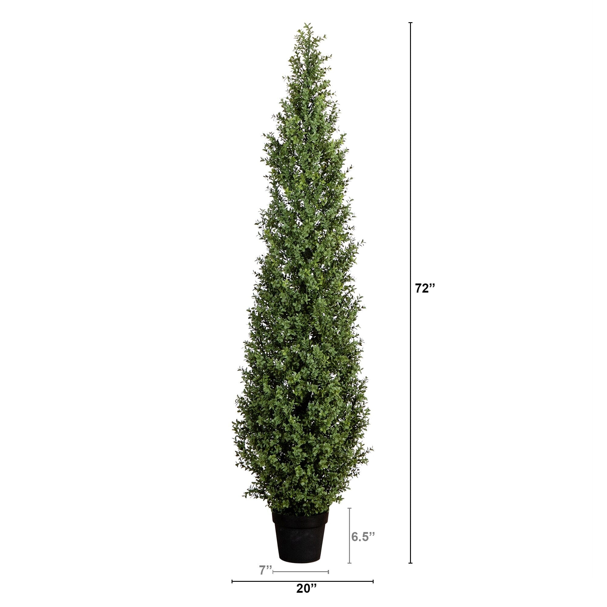 6' UV Resistant Artificial Boxwood Topiary Tree (Indoor/Outdoor
