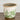 6.5” Floral Tuscan Ceramic Green Scroll Planter