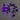 6.5' Pre-Lit Artificial Halloween Black Maple Garland with 48 Orange & Purple LED Lights