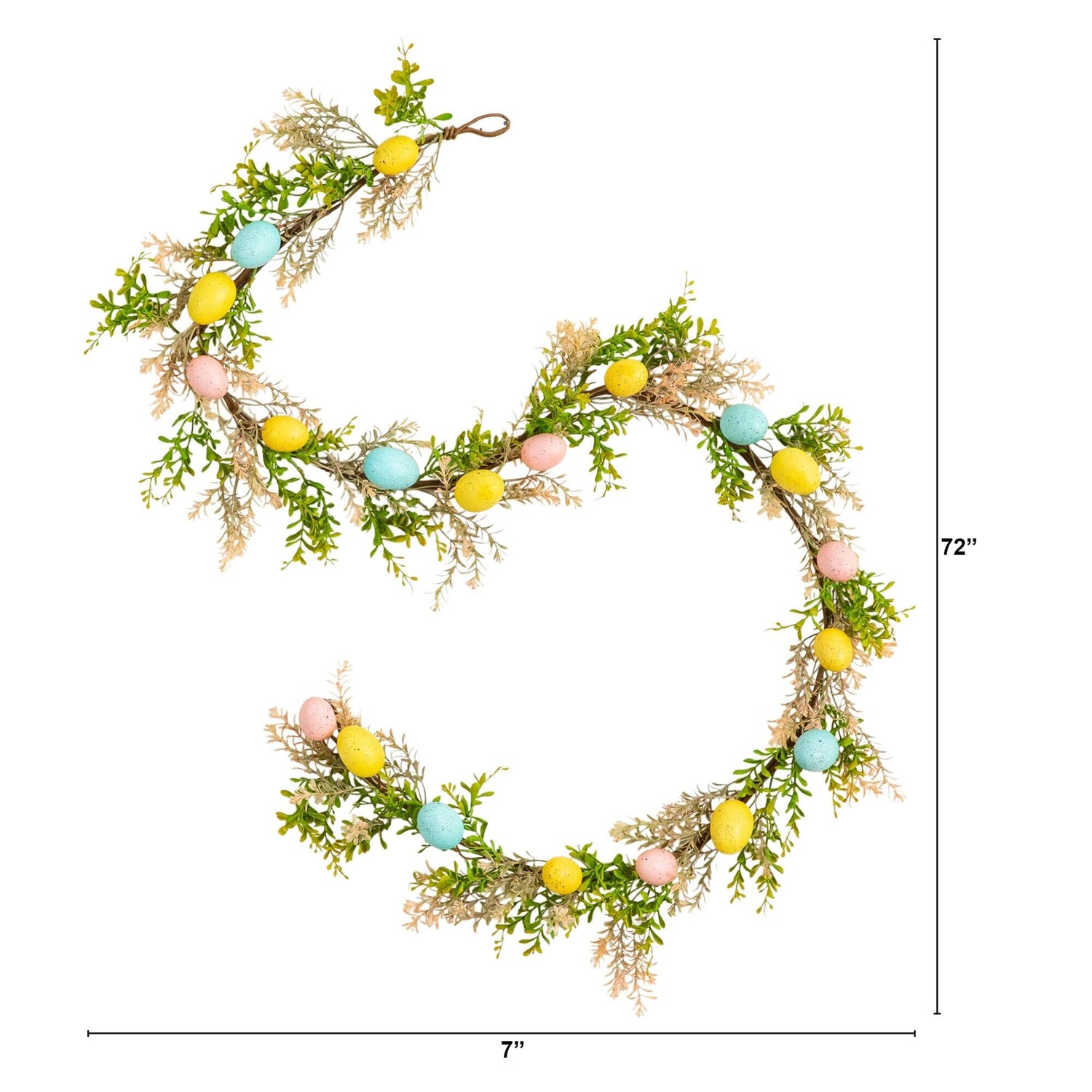 6' Artificial Easter Egg Garland