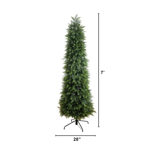 7’ Artificial Cedar Christmas Tree