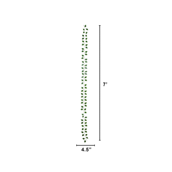 7’ Artificial Dieffenbachia Garland - Set of 24