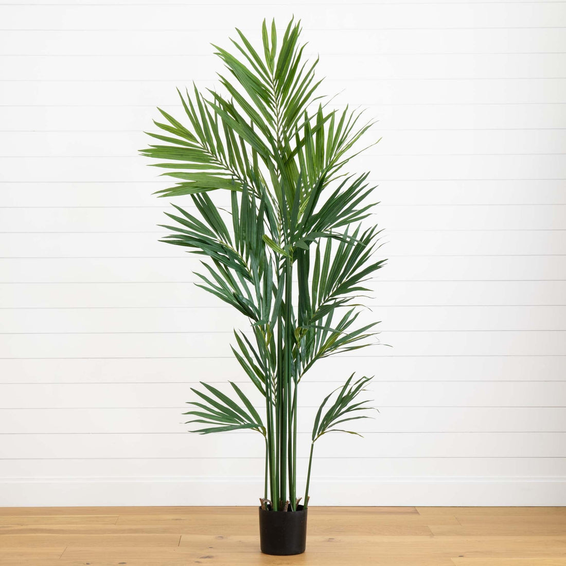large fake potted plant 7' Artificial Kentia Palm Silk Tree
