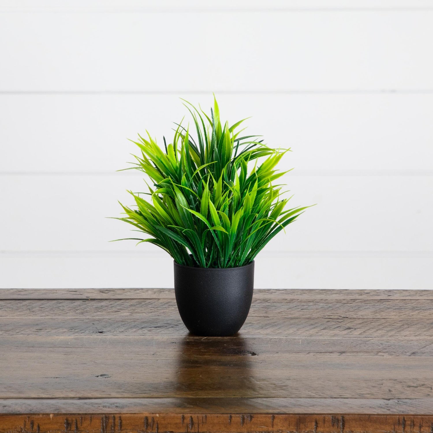 7” Artificial Mixed Botanical Plant in Black Square Pot - Set of 4