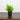 7” Artificial Mixed Topiary Plant in Black Square Pot - Set of 4