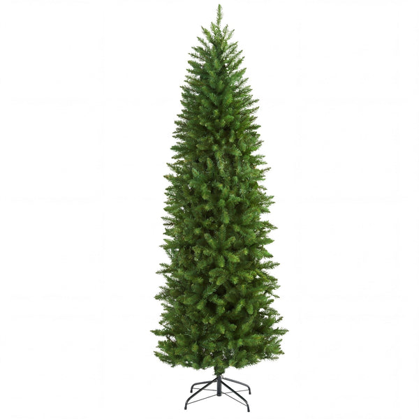 7’ Artificial Slim Green Mountain Pine Christmas Tree