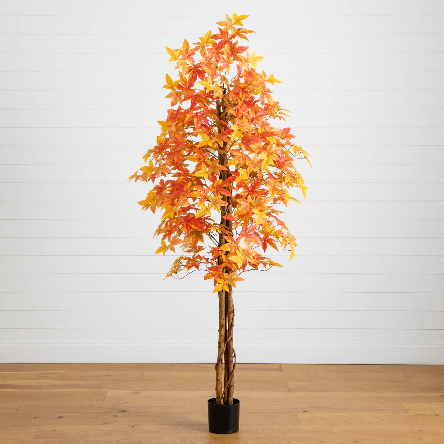 7' Autumn Deluxe Maple Artificial Fall Tree