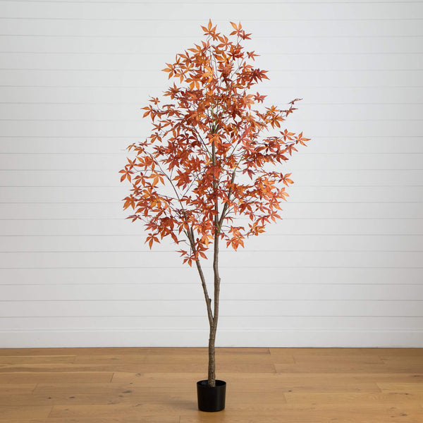 7' Autumn Japanese Maple Artificial Fall Tree