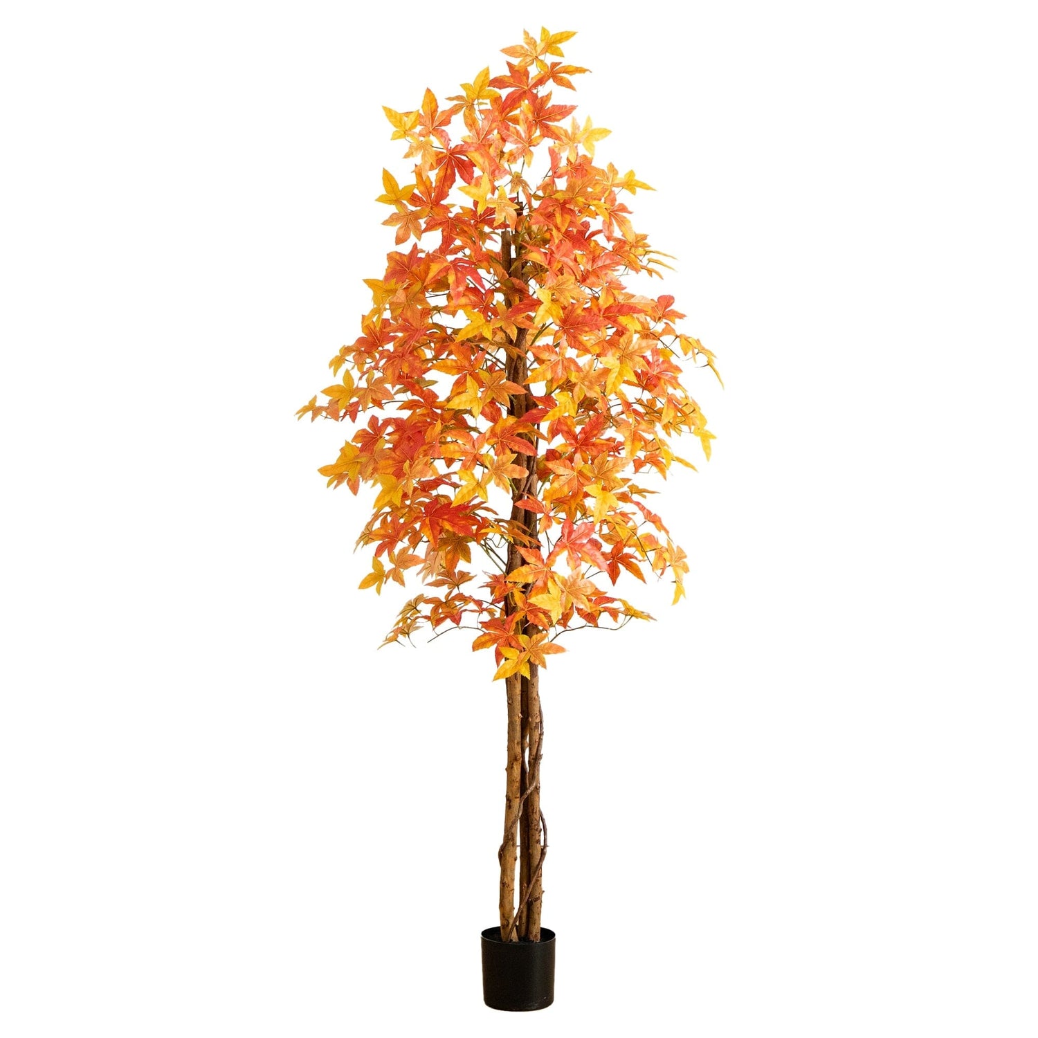 7' Autumn Deluxe Maple Artificial Fall Tree