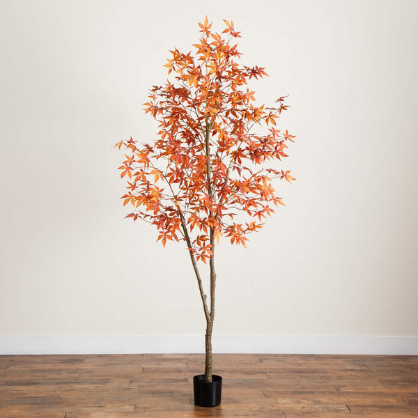 7' Autumn Japanese Maple Artificial Fall Tree