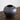 7" Black Round Urn Vase