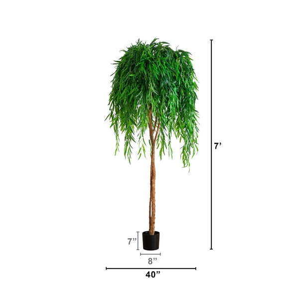 7’ Willow Artificial Tree