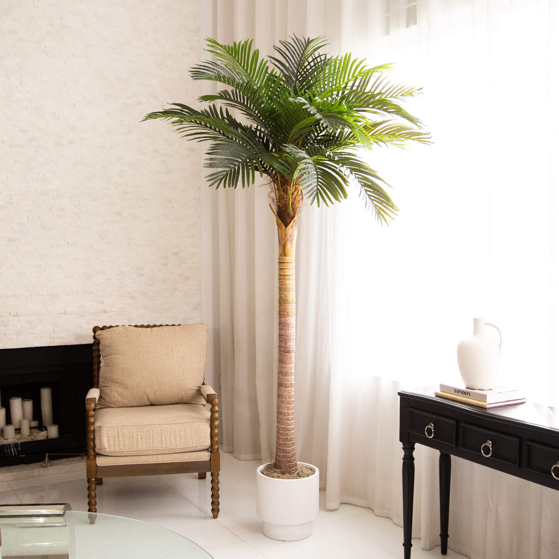 Nearly Natural 8 ft. Artificial Coconut Palm Tree
