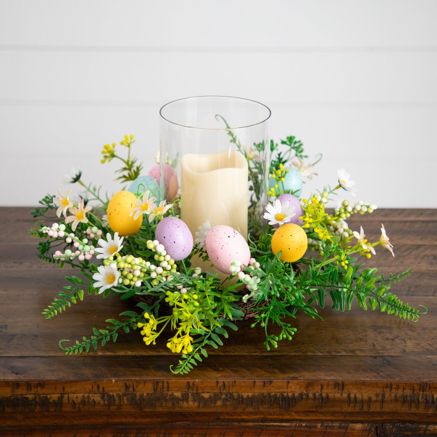 8" Artificial Easter Candle Holder Arrangement