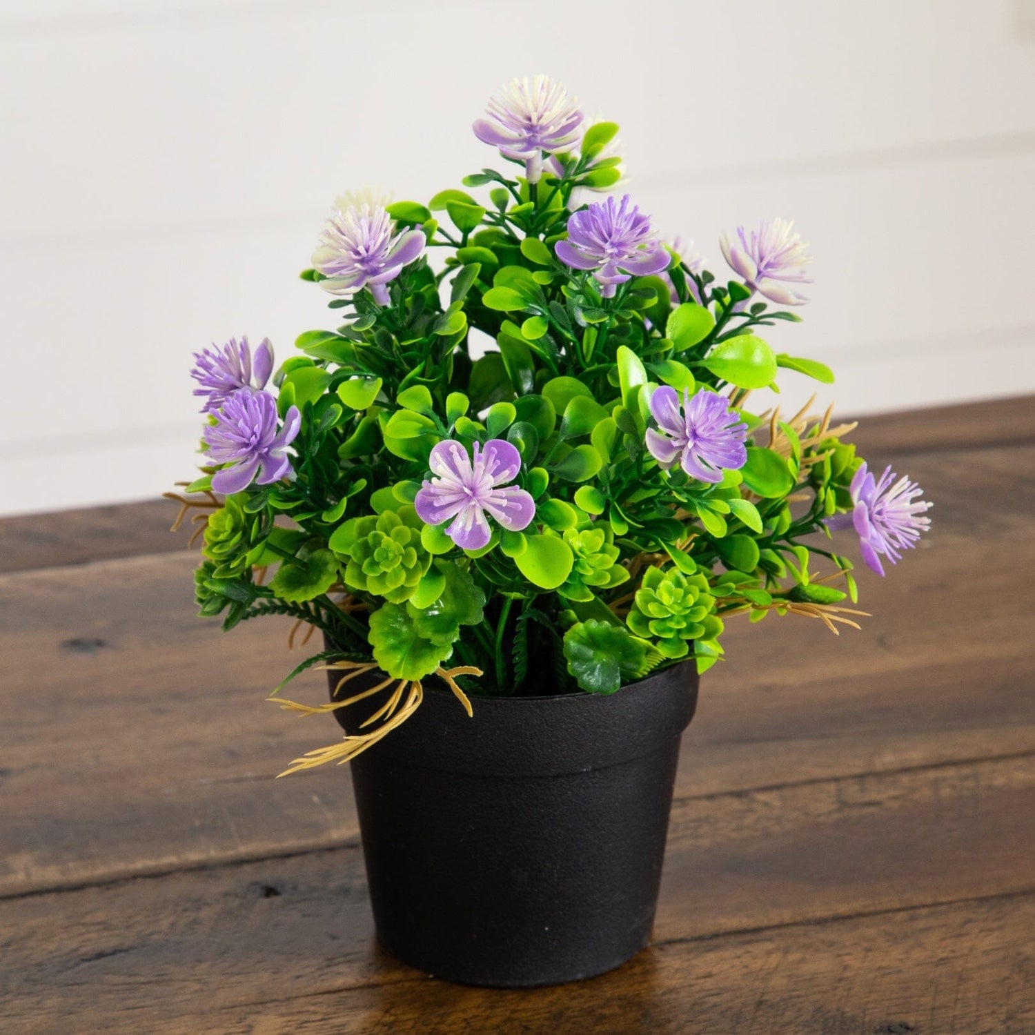 8" Artificial Flowering Arrangement -Set of 3