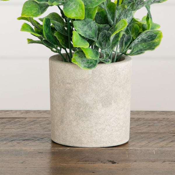 8" Artificial Greenery in Decorative Planter - Set of 2