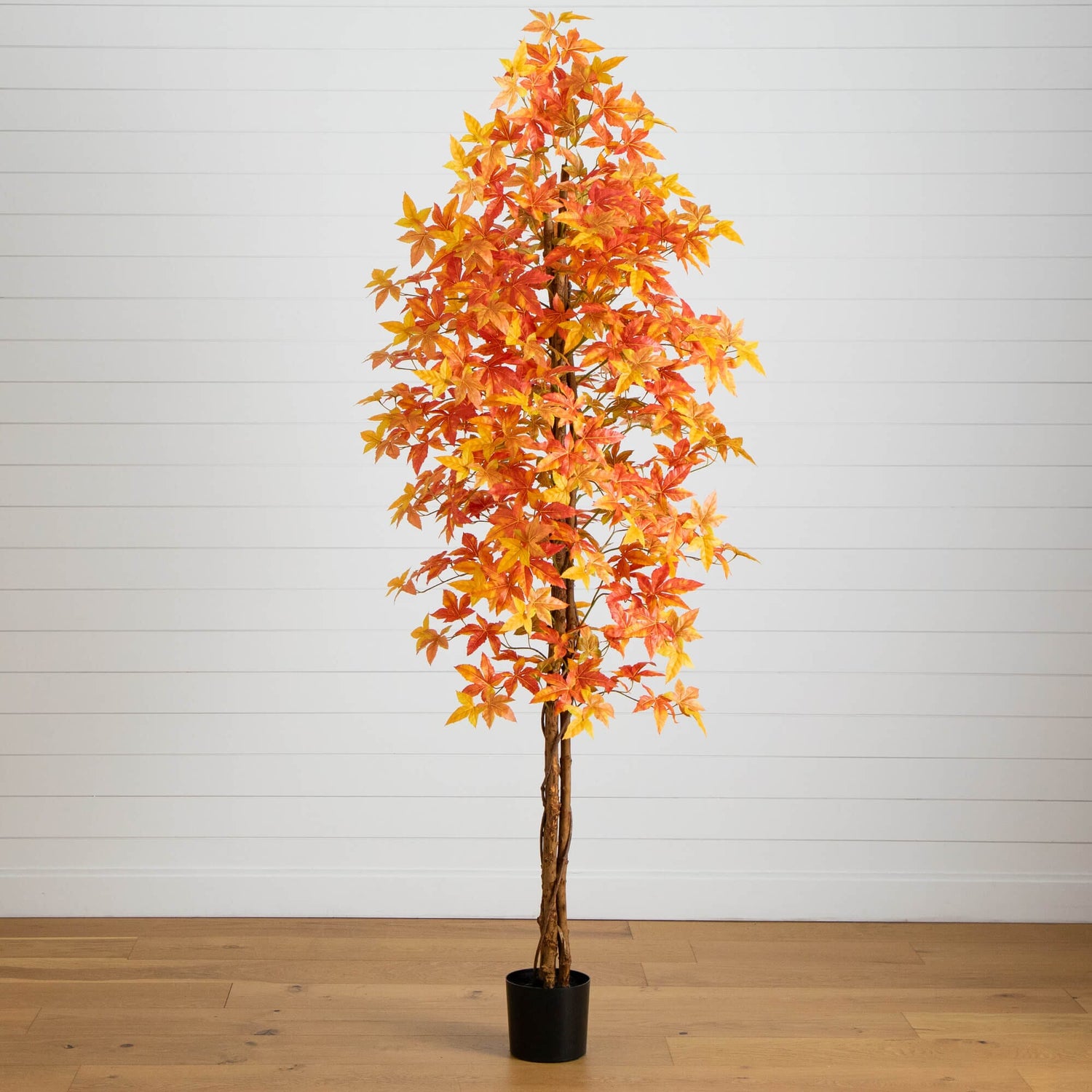 8' Autumn Deluxe Maple Artificial Fall Tree