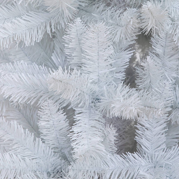 8' Artificial Holiday White Christmas Pine Archway