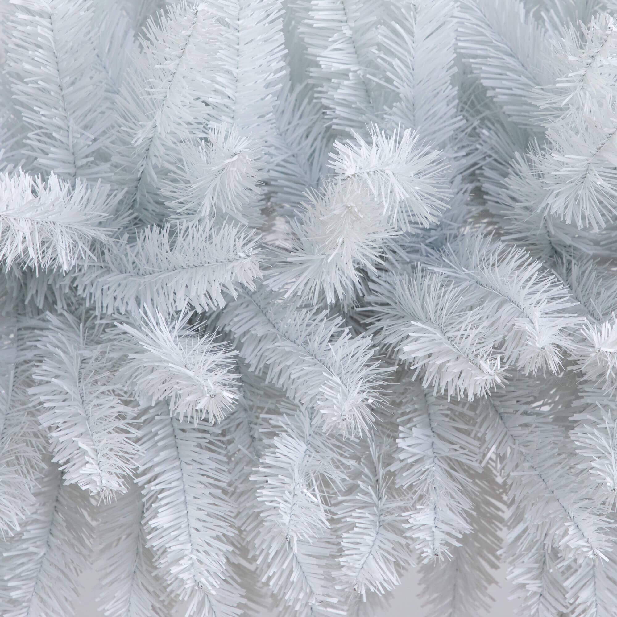 8' Artificial Holiday White Christmas Pine Archway – Nearly Natural