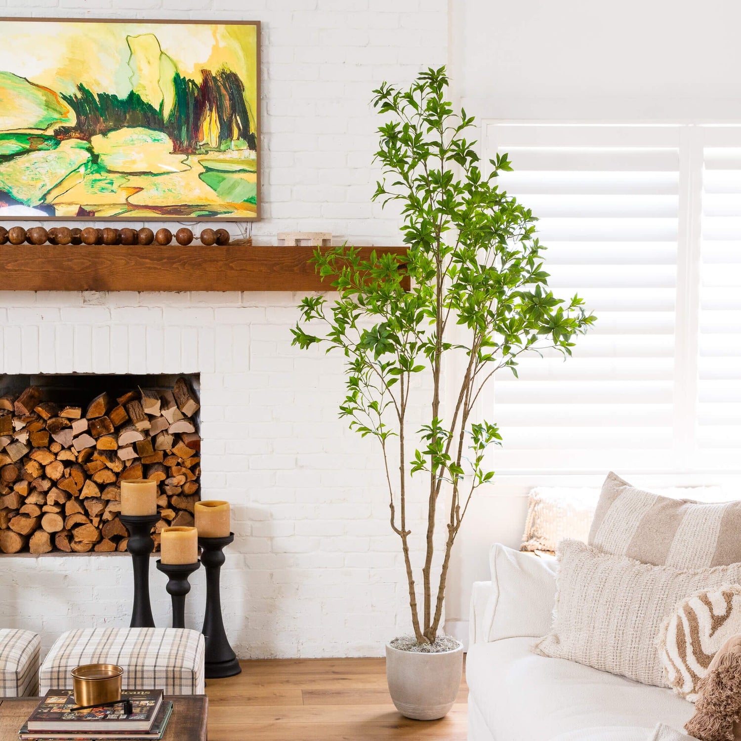 8' Artificial Minimalist Japanese Pieris Tree