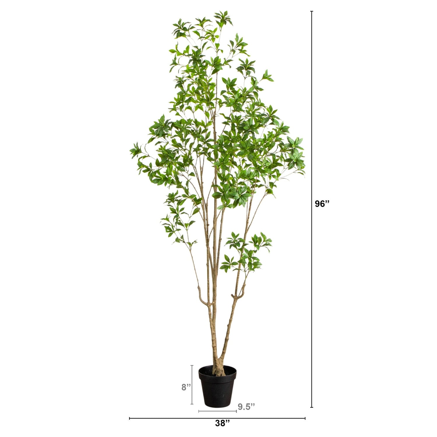 8' Artificial Minimalist Japanese Pieris Tree