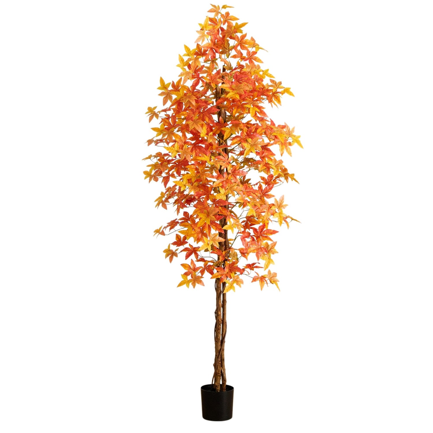 8' Autumn Deluxe Maple Artificial Fall Tree
