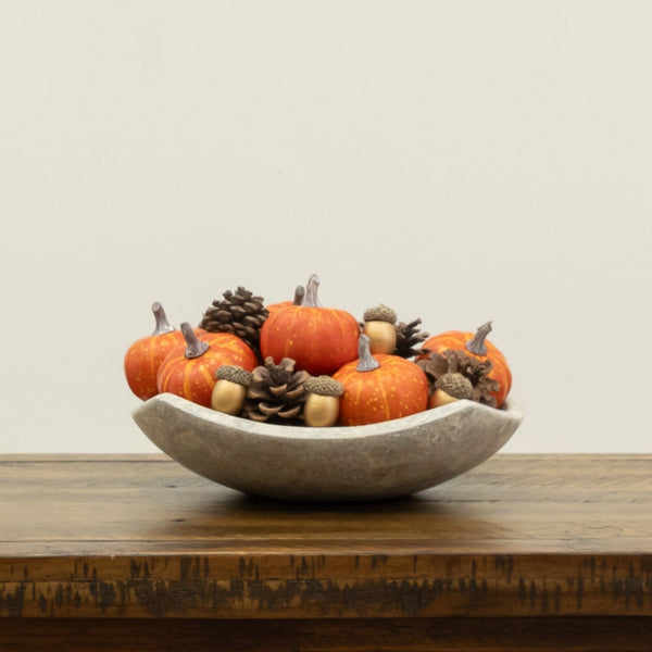 8-pc Artificial Autumn Harvest Assorted Fall Pumpkin Decor - Set of 2