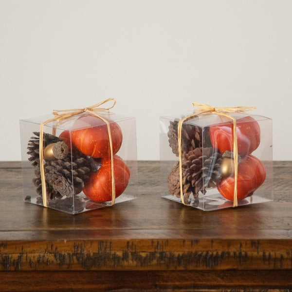 8-pc Artificial Autumn Harvest Assorted Fall Pumpkin Decor - Set of 2