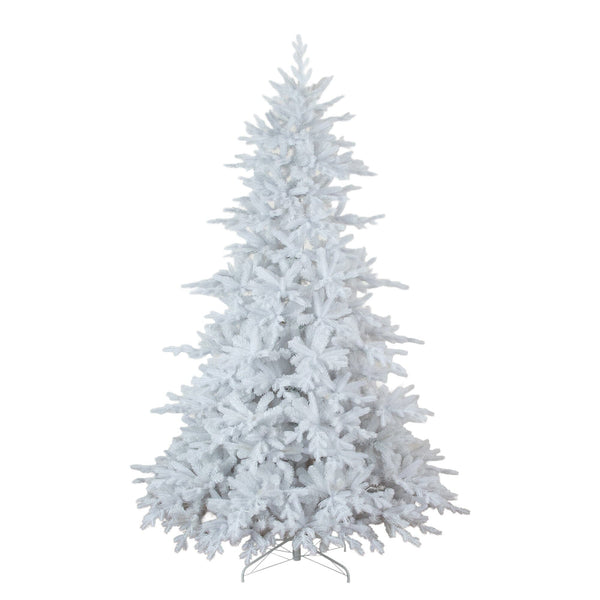 8’ Pre-Lit Artificial White California Spruce Christmas Tree with 540 Color Changing LED Lights