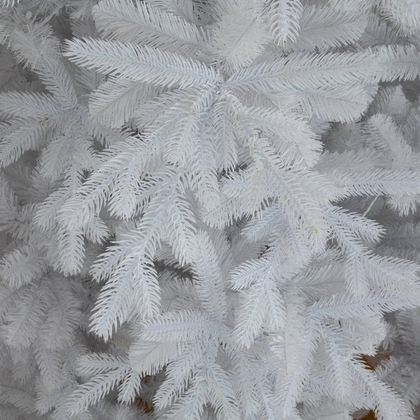 8’ Pre-Lit Artificial White California Spruce Christmas Tree with 540 Color Changing LED Lights