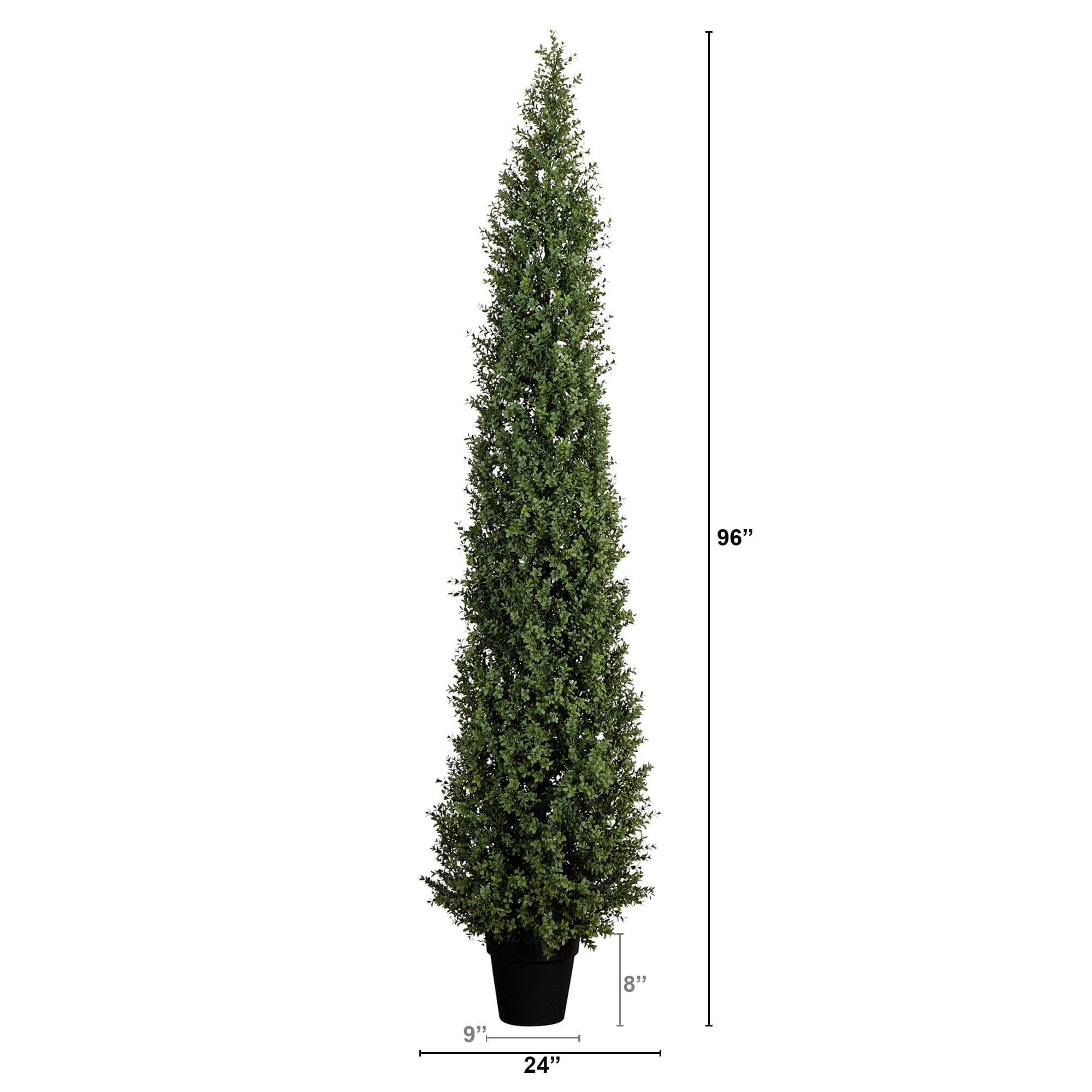 8' UV Resistant Artificial Boxwood Topiary Tree (Indoor/Outdoor