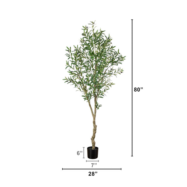 80" Artificial Airy Olive tree