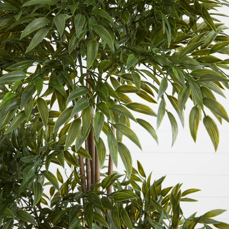 82” Ruscus Artificial Tree in Planter UV Resistant (Indoor/Outdoor ...