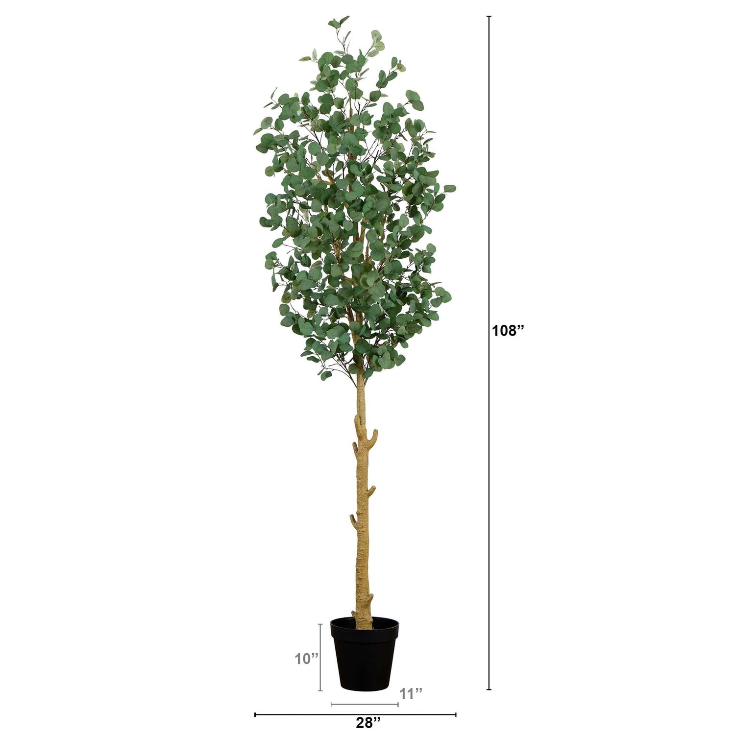 9’ Artificial Eucalyptus Tree