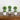 9" Artificial Mini Cactus Ball Topiary in Cement Planter - Set of 3