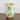 9” Floral Tuscan Ceramic Green Scroll Vase