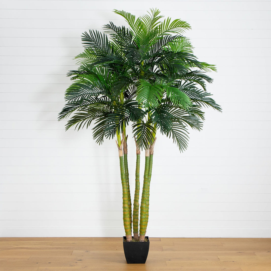 potted areca palm tree 9.5’ Giant Five Stalk Artificial Areca Palm Tree