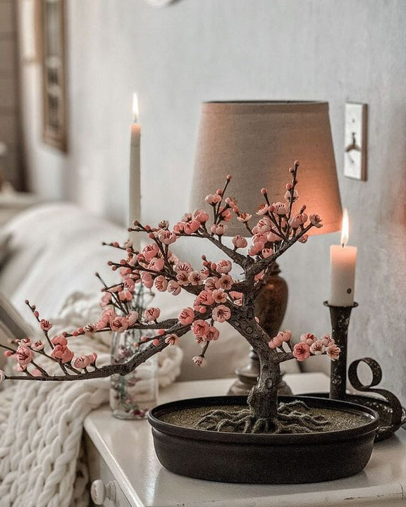 Cherry Blossom Bonsai Silk Tree Nearly Natural
