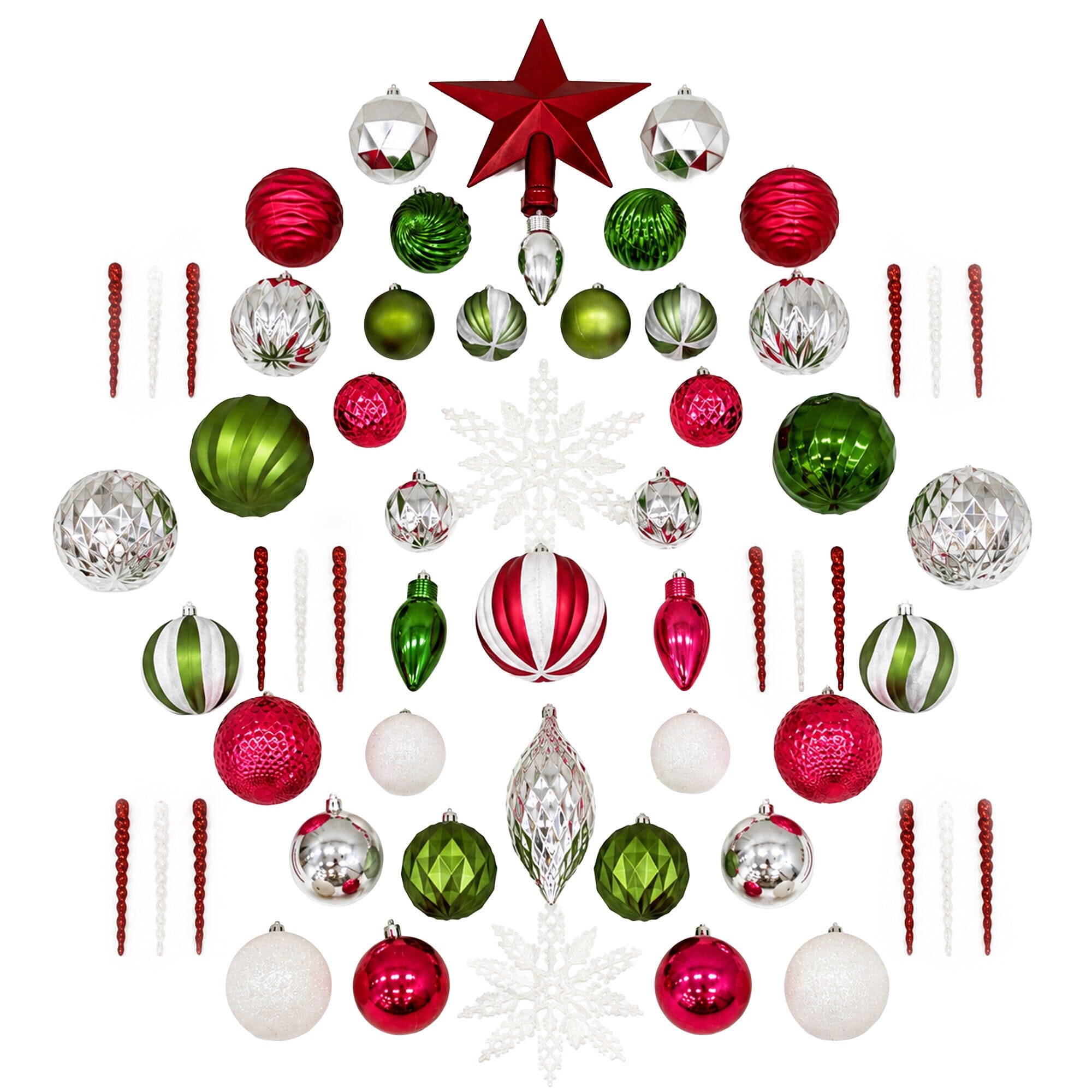 Holiday Deluxe Shatterproof, 100 Count Christmas Tree Ornament Box